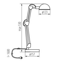 kancelářská stolní lampa PIXA KT-40-W KANLUX 19300