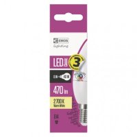 LED žárovka Classic 6W(40W) 470lm E14 WW Ra96 candle Emos teplá bílá
