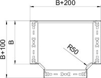OBO RTM 310 FS Odbočný díl T Magic 35 35x100 Ocel pásově zinkováno
