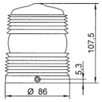 Krytka MINIFLASH oranžová SIRENA 71315