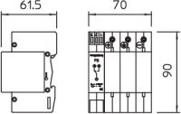 OBO 5096646 Spodní díl pro V20 a V25 V20-C U-3PH-Y-FS