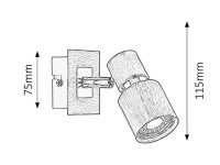 Rabalux 6005 Merkur GU10 1x MAX 50W IP20