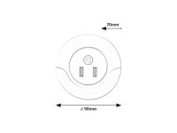 DEMBO LED 13,9W IP20 bílá RABALUX 76012