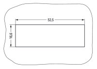 Rámeček snap-in 5pól. 0,5-2,0 mm černá WAGO 770-321