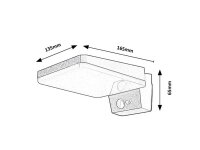 LASSET LED 4,4W IP54 černá RABALUX 77078