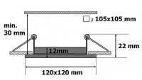 S-mini LED panel 8W-WW teplá bílá T-LED 10232