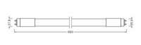 LEDVANCE LED TUBE T8 UNIVERSAL P 600 mm 7.5W 830