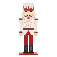 LED dřevěný louskáček, 29 cm, 1× CR2032, vnitřní, teplá bílá EMOS DCWW38