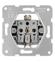 Zásuvka SCHUKO, bezšroubové svorky, zelená SCHRACK EV101211--