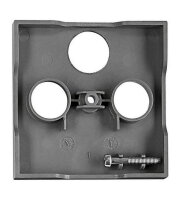 Kryt anténní zásuvky TV, typ HSAT-M, 3 otvory, antracit SCHRACK EV114310--