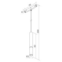 XNET CYLINDRICAL SUSP. LIGHT for CURVED