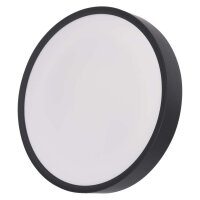 LED přisazené svítidlo RORI kruhové, černé, 17W, se změnou CCT EMOS ZM4401