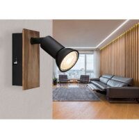 Nástěnné svítidlo DREW hnědá 1xGU10, max. 35W 230V GLOBO 57998-1W