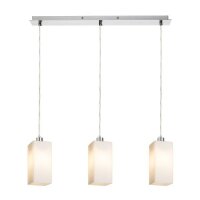 LIZ III 60 závěsná opálové sklo/chrom 230V E27 3x11W RENDL R14024