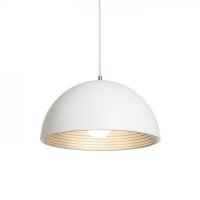 CARISSIMA 40 závěsná matná bílá/stříbrnošedá 230 E27 42W RENDL R13048
