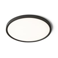LANA 40 přisazená černá plast 230V LED 32W  3000K 4000K 6000K RENDL R14306