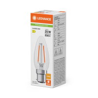 LED CLASSIC B P 1.8W 827 Clear B22d LEDVANCE 4099854466175