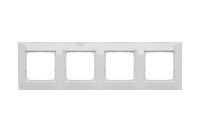 Rámeček 4-násobný Simon 54 Premium, IP20/IP44, antibakteriální bílá DR4/AB11