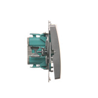 Přepínač střídavý, řazení 6, 10AX, 250V~, stříbrná matná metalizované BMW6.01/43