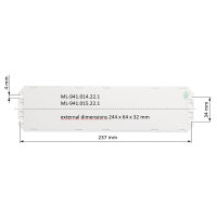 Napájecí zdroj 75W, DC24V, IP20, řízení DALI2 a tlačítko, 4 CH, DT8