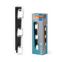 Orbis Flame Wall 3X5.5W Click CCT IP44 Black OSRAM 4099854447884