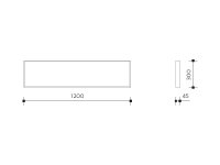 KOVOVÝ RÁM 600x600 pro přisazenou montáž vestavných LED panelů PANLUX PN22900012