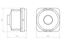 Krabice spojovací, hloubka 66 mm, do betonu KAISER 1276-71