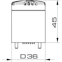 Modul akustický BABYTWS SOUNDER 24V, ACDC, IP65, 72 dB, světle šedá, 1 tón 36461