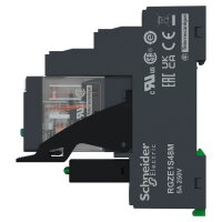 Relé Zelio RXG, 2C/O 5A 24VDC, testovací tlačítko a LED    SCHNEIDER RXG22BDPV