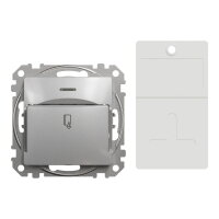 Sedna D/E Spínač pro hotelové karty, Aluminium SCHNEIDER SDD113121