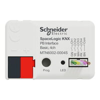 SpaceLogic KNX tlačítkové rozhraní 4-násobné Basic, Secure MTN6002-0004S