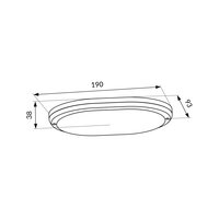 LED svítidlo ORO INGLO LED S 15W NW LED-POL ORO33272