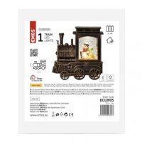 LED vánoční mašinka 17x16 cm, 3x AA, vnitřní, teplá bílá, časovač EMOS DCLW05