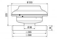 Maico 0087.0300 EHD 10 radiální střešní ventilátor