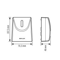 EsyLux ED10025471 Soumrakový spínač TS IR 1C IP55 WH IP55 bílá nástěnný