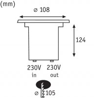 Zemní zápustné svítidlo IP67 kulaté 3,5W GU10 ušlecht.ocel nosnost 500kg 939.92