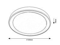 Everest LED 40W IP20 2700-6500K stříbro RABALUX 3510