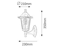 Velence E27 1x 60W IP43 černá RABALUX 8204