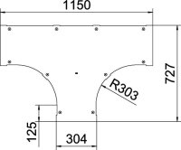 OBO LTD 300 R3 A4 Víko dílu T B300 Nerez materiál 1.4571 A4 1.4571
