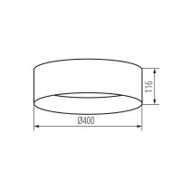 Stropní svítidlo RIFA LED17,5W NW GR/G KANLUX 36466