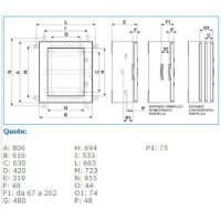 B04626 VTR 06 OBLO' QUADRO IP65 805X615X315 IBOCO 04626