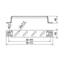 Držák nástěnný stupačkový LINEAR+ DNL-B 100 ''ŽZ'' ARKYS ARB-12510173