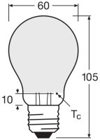 LEDVANCE LED CLASSIC A P 7.5W 840 Frosted E27