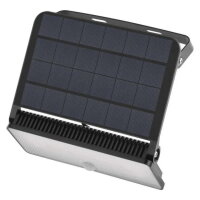 Solární LED reflektor SOLO s pohybovým čidlem, černý, neutrální bílá EMOS ZG122S