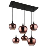 Závěsné svítidlo MAXY černá 6x40W E27 IP20 GLOBO 15548-6HG