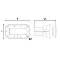 FleXbus Conductor Entry IP55 for 1 conductor 960, 1280 and 1810mm2