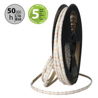 LED pásek COB UWW 288LED/m 19,2W/m DC24V 1780lm/m CRI90 IP20 10mm 50m