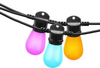 PARTY RGB LED řetěz 15xS14/0,6W,230V,RGBW,IP66,14m+7,5m ECOLITE EUS14