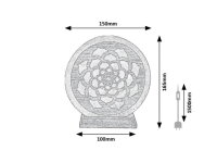 Stolní lampa MANDALI oranžová E14 1x MAX 15W IP20 RABALUX 76031