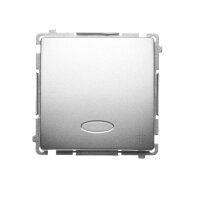 Přepínač křížový, s orientačním LED podsvětlením, řazení 7So, 10AX, 250V~, Satén